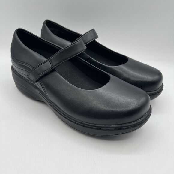 ABEO Gale Mary Jane Shoe Black Leather Orthotic Slip Resistant Sz 7.5 NWOB - Picture 3 of 14